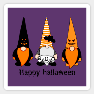 Cute Halloween Boo Gnomes Autumn Vibes Sticker